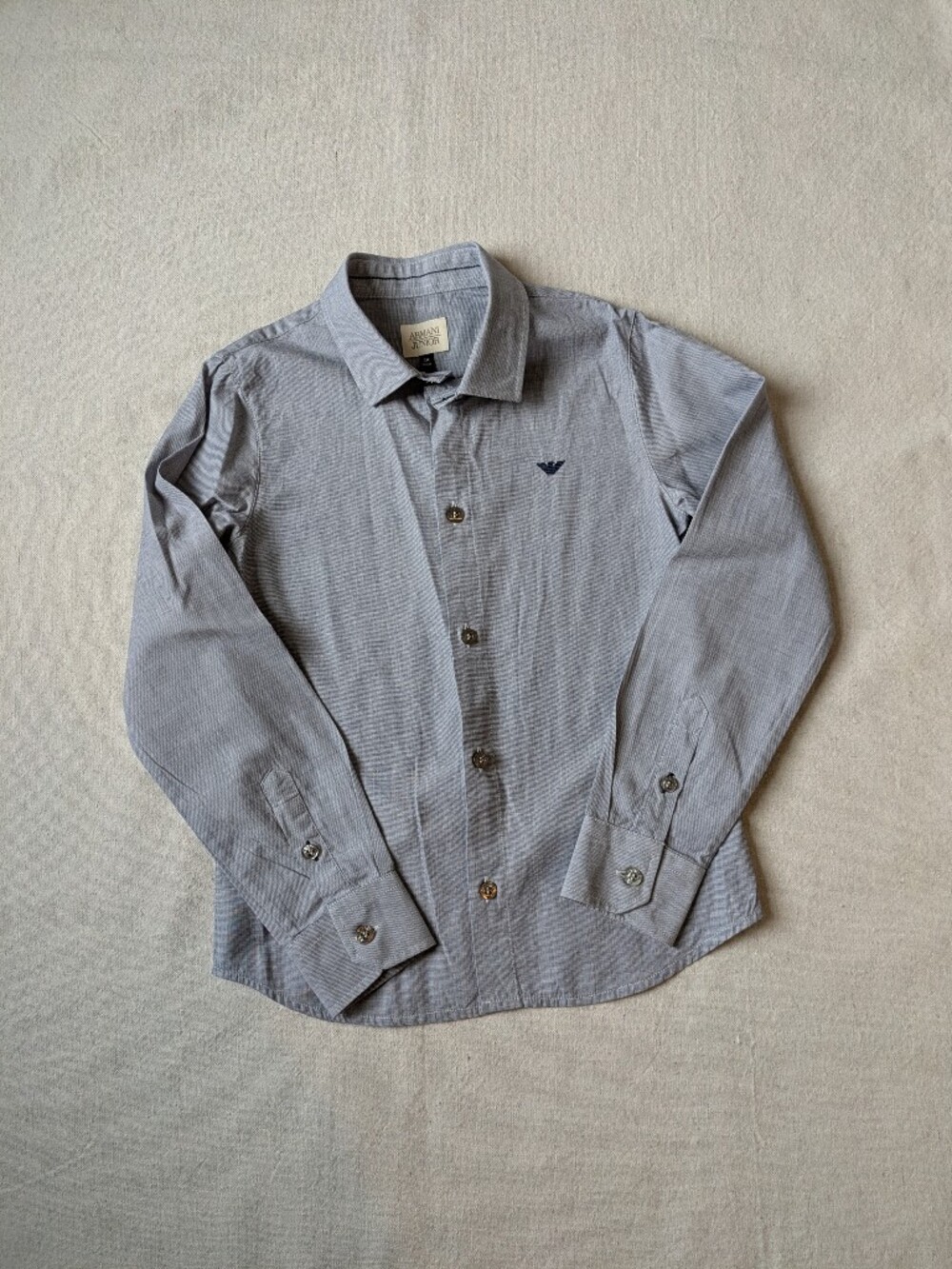 Emporio Armani Blue Button-Down Shirt